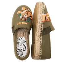 Espadrilles en toile de coton avec élastiques - Moss