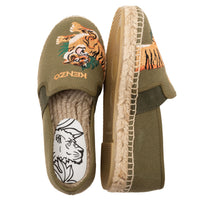 Espadrilles en toile de coton avec élastiques - Moss