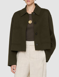 Veste Kalaa en laine et soie - Palm Leaf