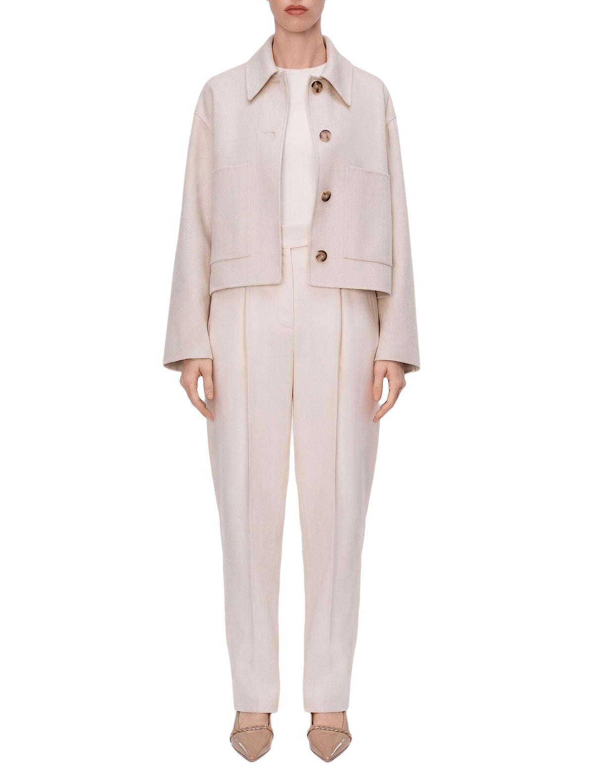 Veste Kalaa en laine et soie - Marble Melange