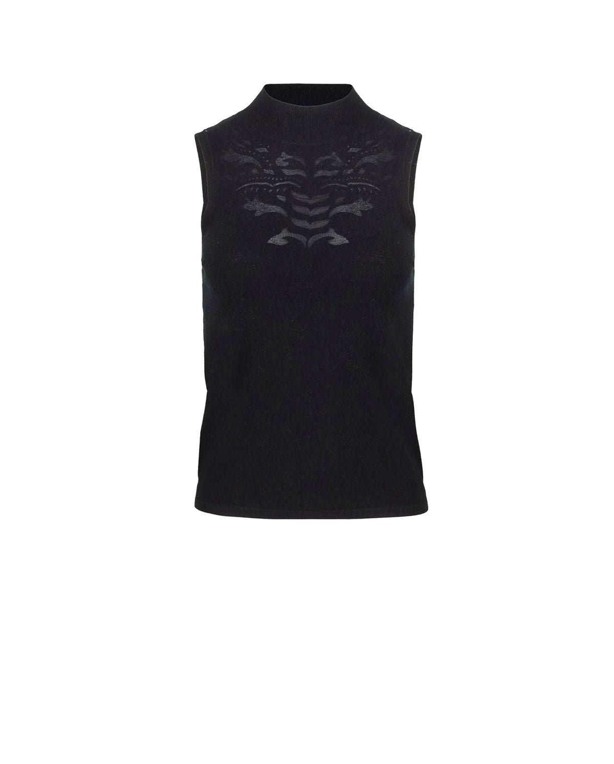 Pull sans manche Katixa en maille - Black