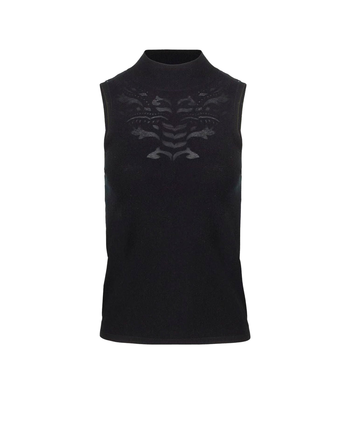 Pull sans manche Katixa en maille - Black