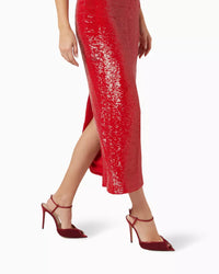 Sandales Katy Glitz 105 en satin - Burgundy