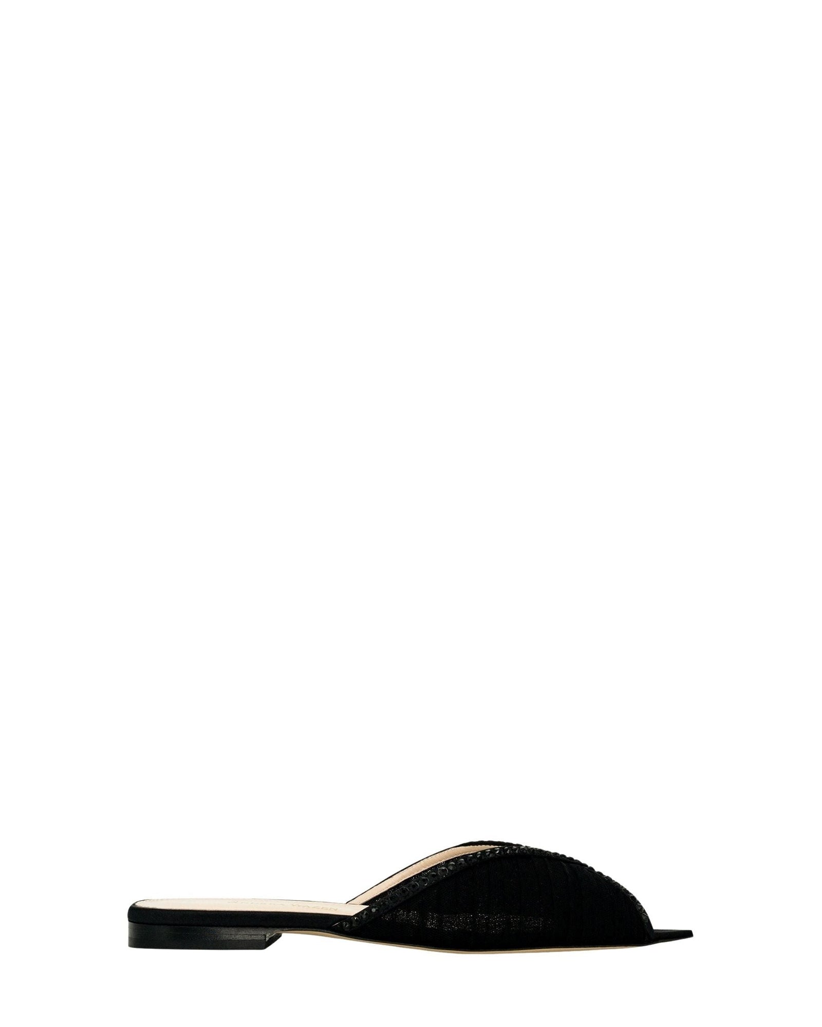 Sandales Katy en satin - Black Jet