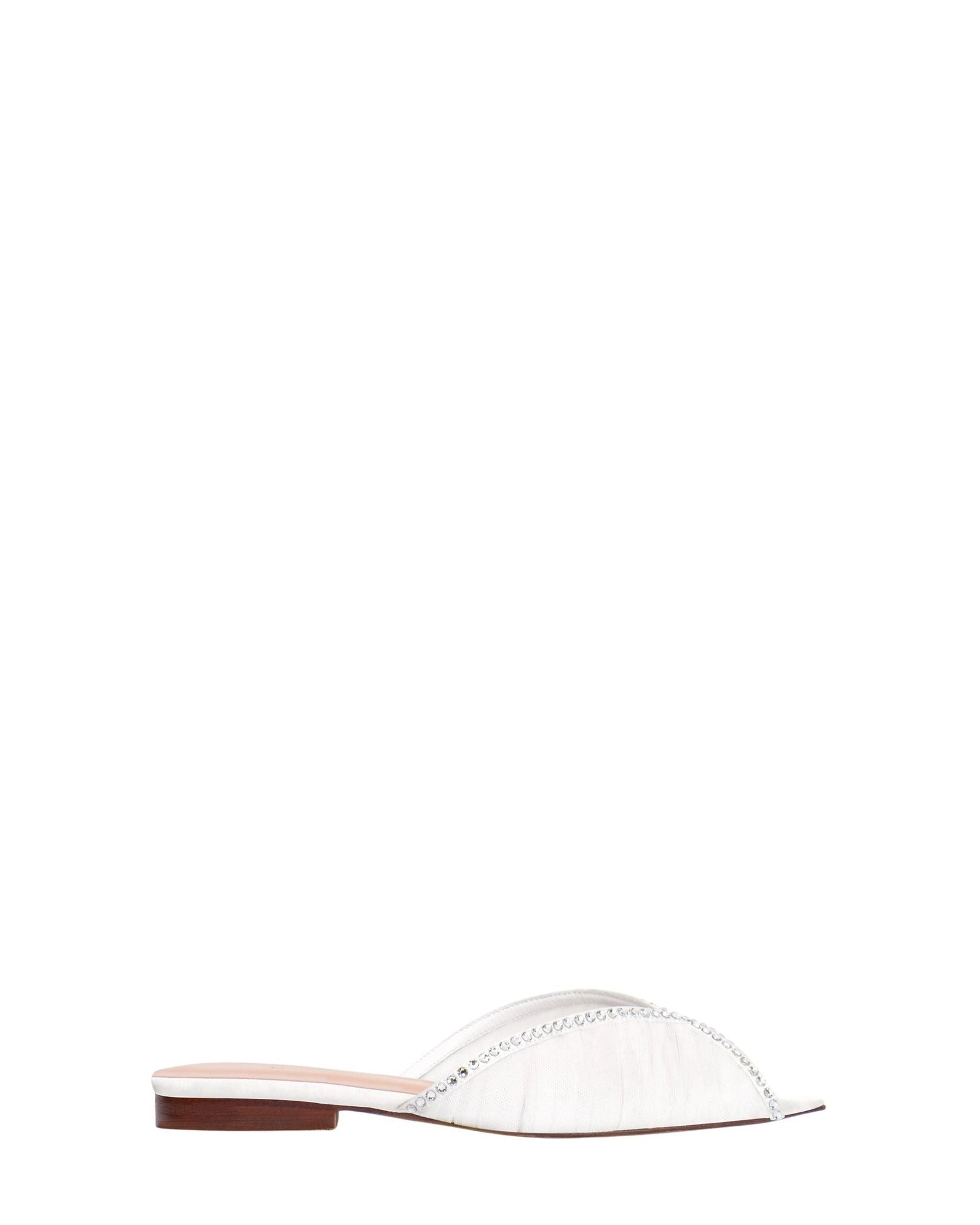Sandales Katy en satin - White