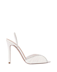 Sandales Katy 105 en satin - White Satin