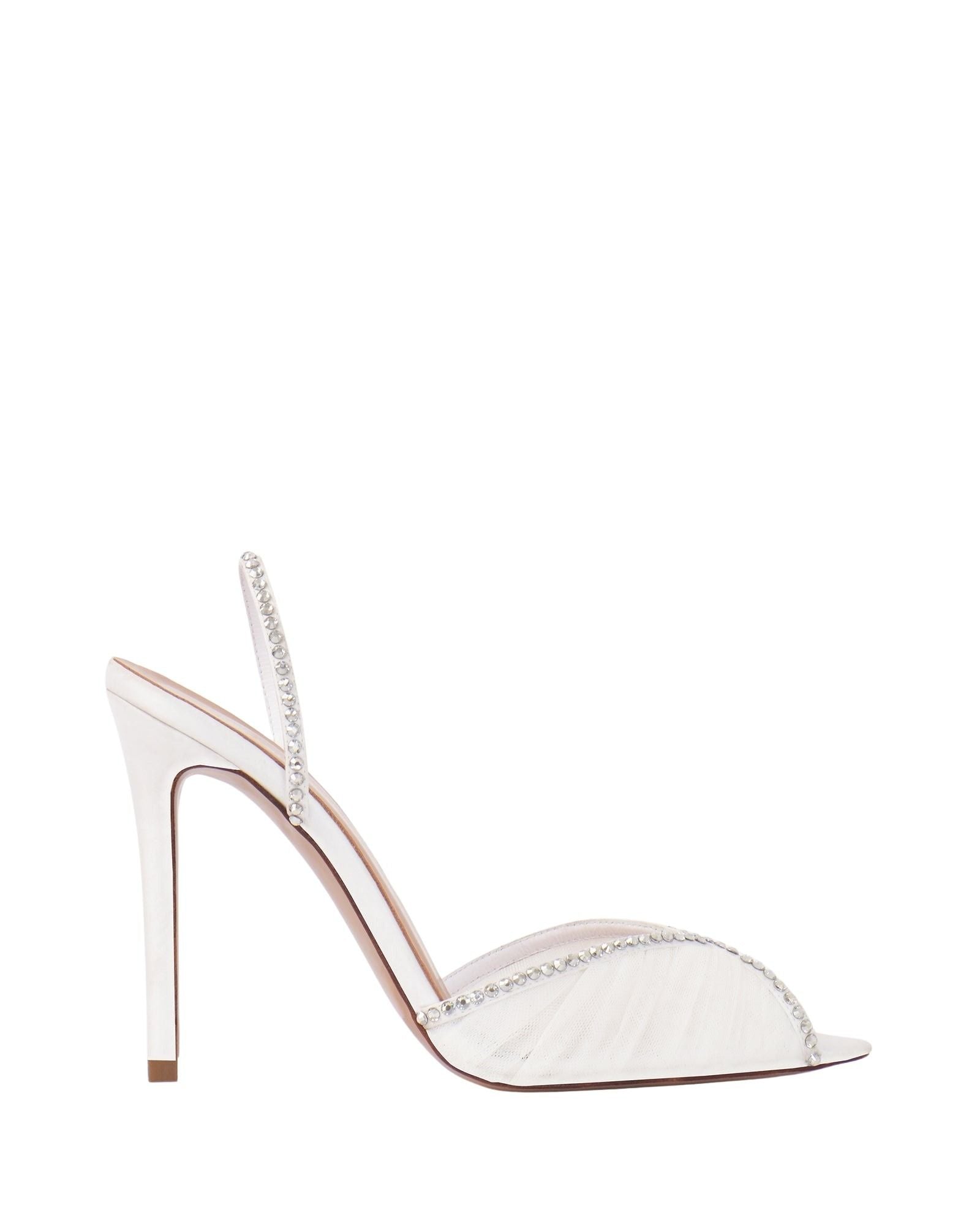 Sandales Katy 105 en satin - White Satin