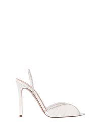 Sandales Katy 105 avec cristaux en cuir - White Leather