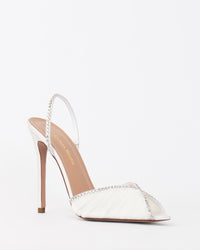 Sandales Katy 105 en satin - White Satin