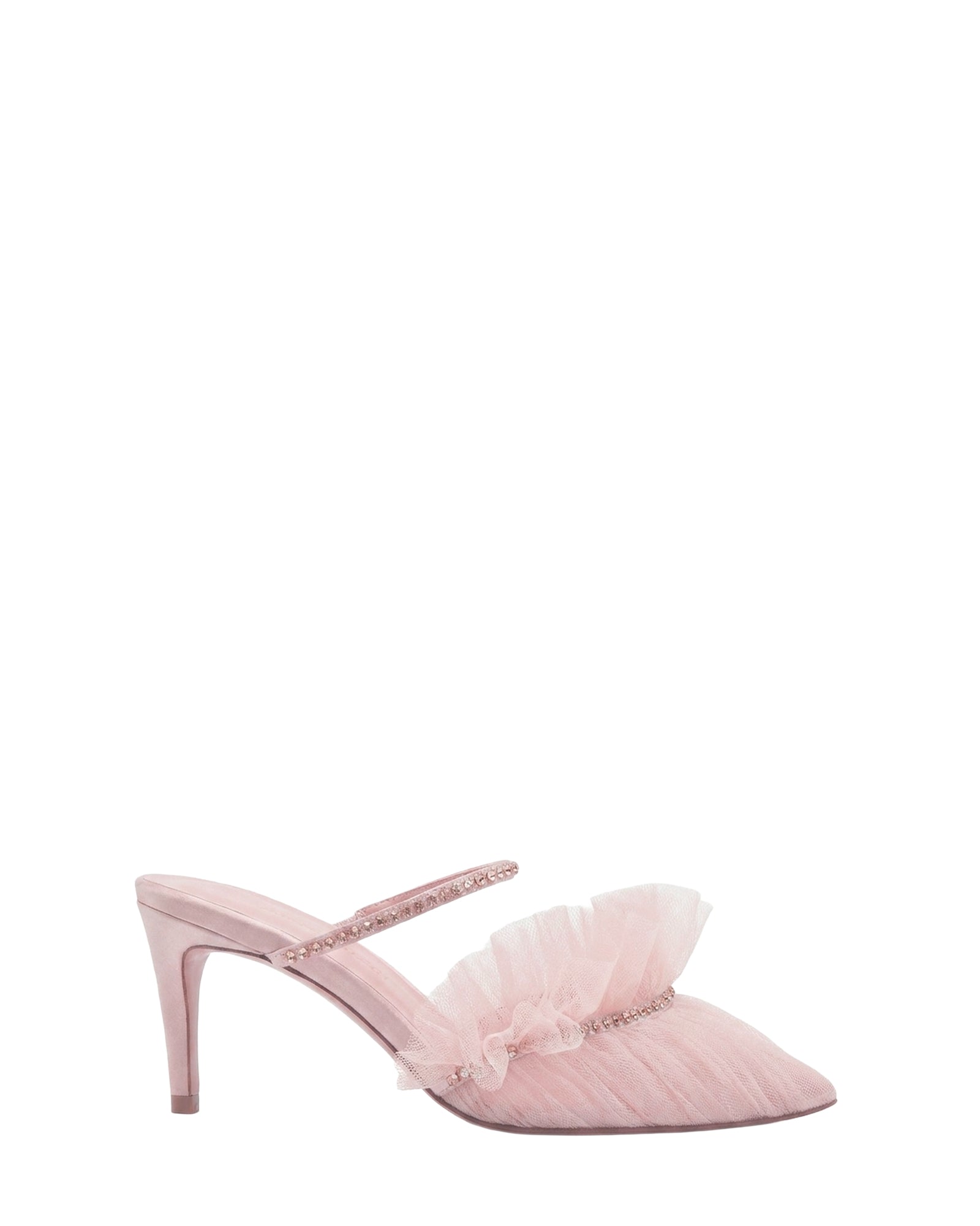 Mules Kaya 70 en satin - Nude