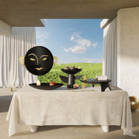 Plateau rond Kelly Behun Henri - Black & Gold
