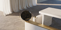 Plateau rond Circuit Kelly Behun - Noir & Or