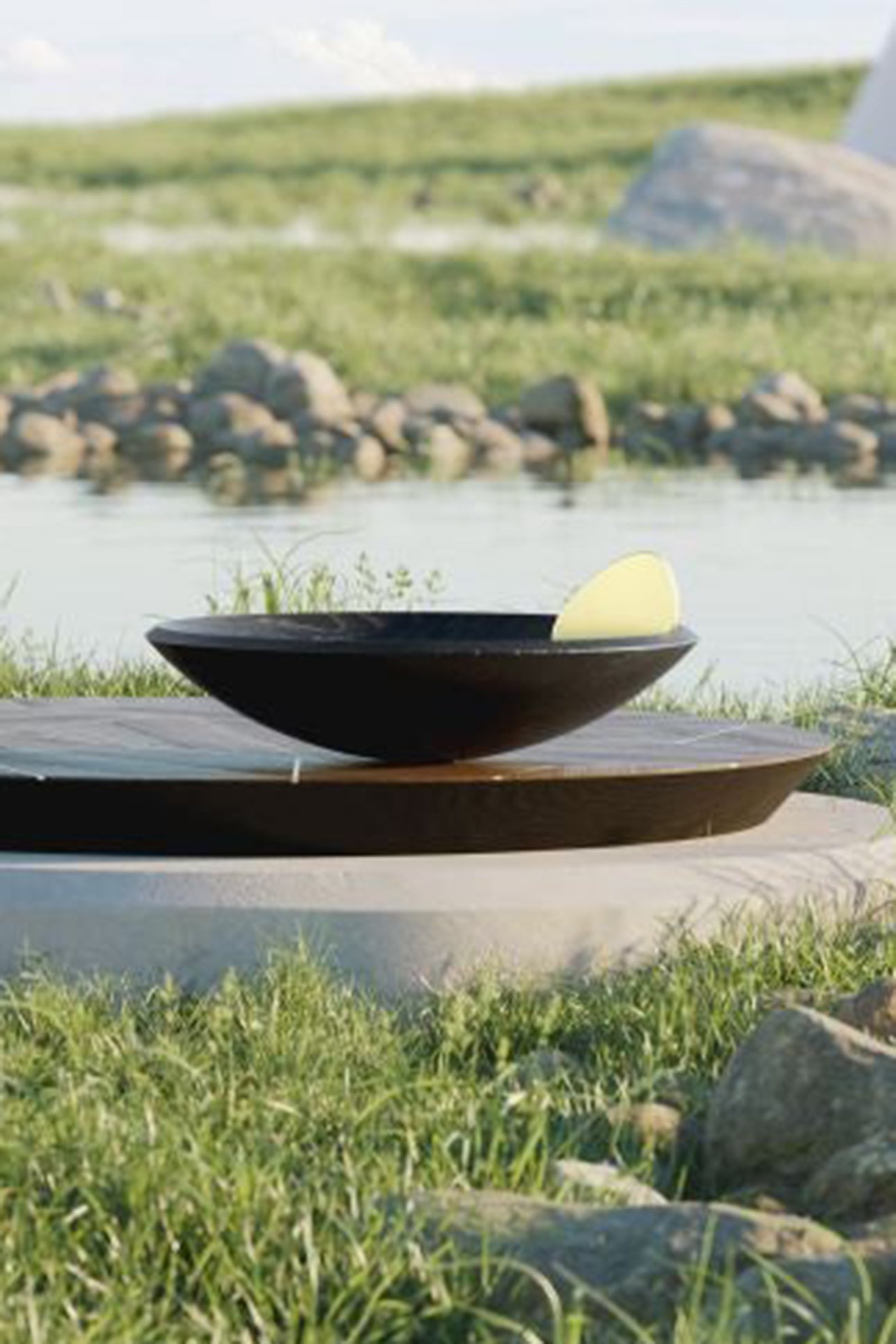 Kelly Behun oval oak bowl - Brown