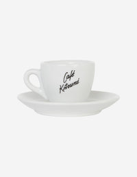 Cup & Saucer Ceramic Size S - White