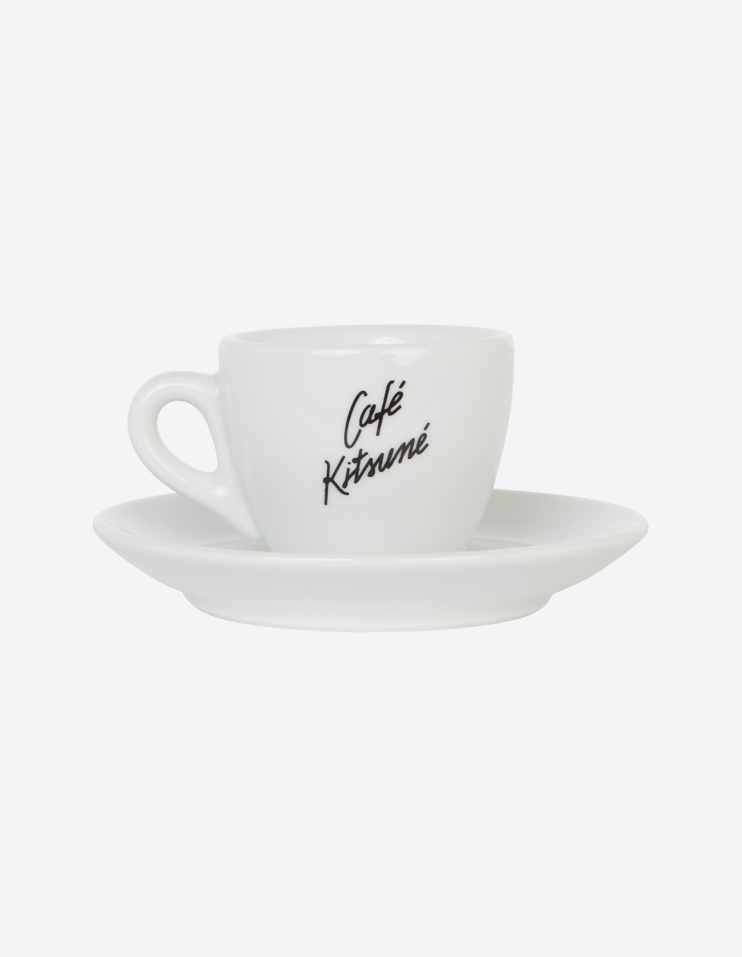 Cup & Saucer Ceramic Size S - White