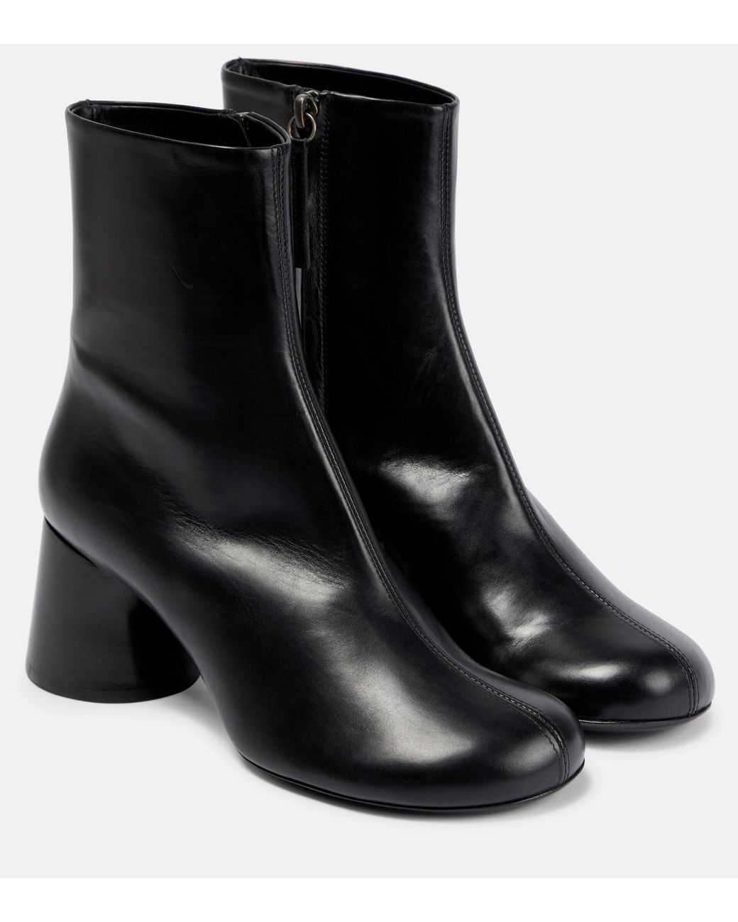 Admiral ankle boot in leather - Black