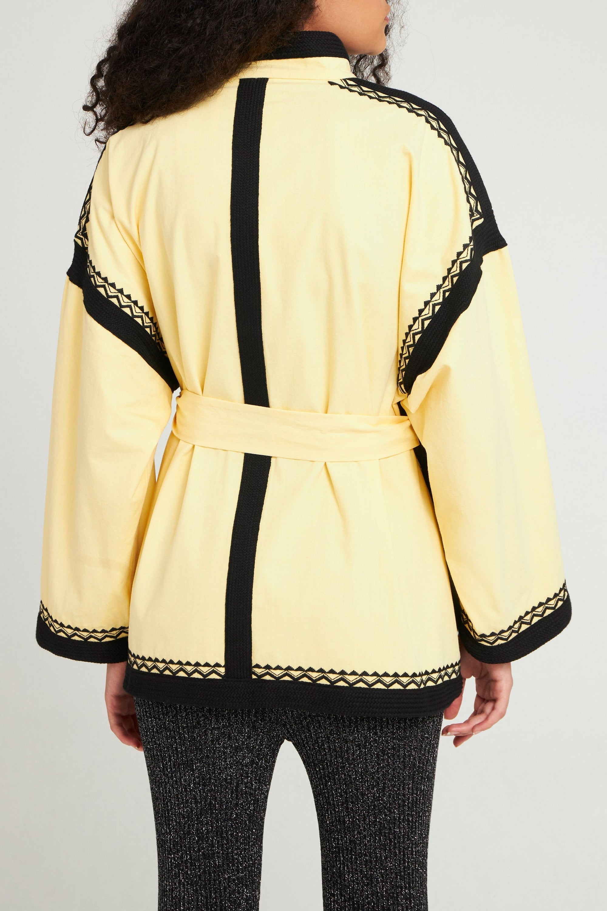 Kim embroidered jacket - Yellow