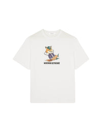 Crew-neck t-shirt with print - White