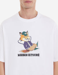 Crew-neck t-shirt with print - White