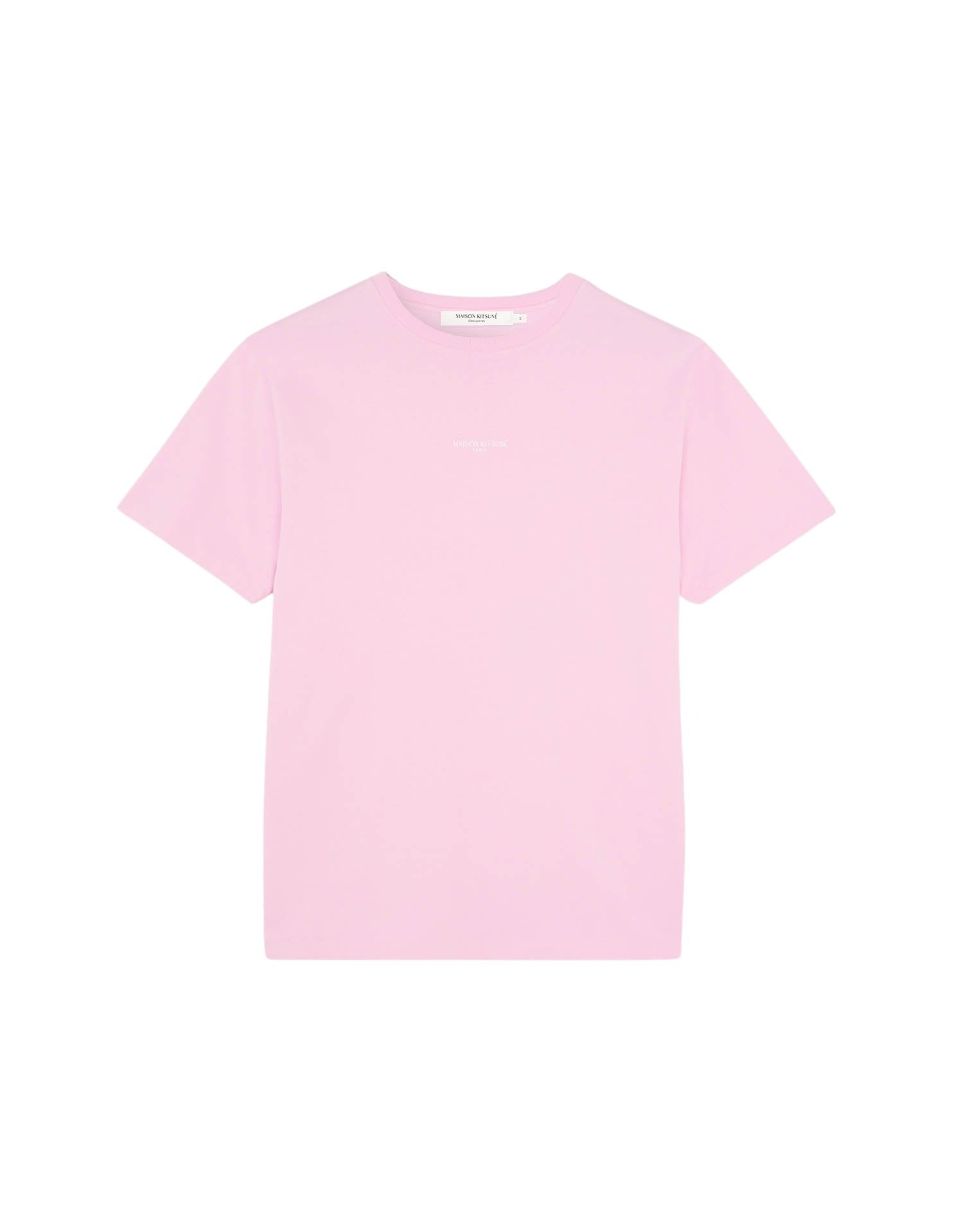 T-shirt with short-sleeved logo - Dusty Rose