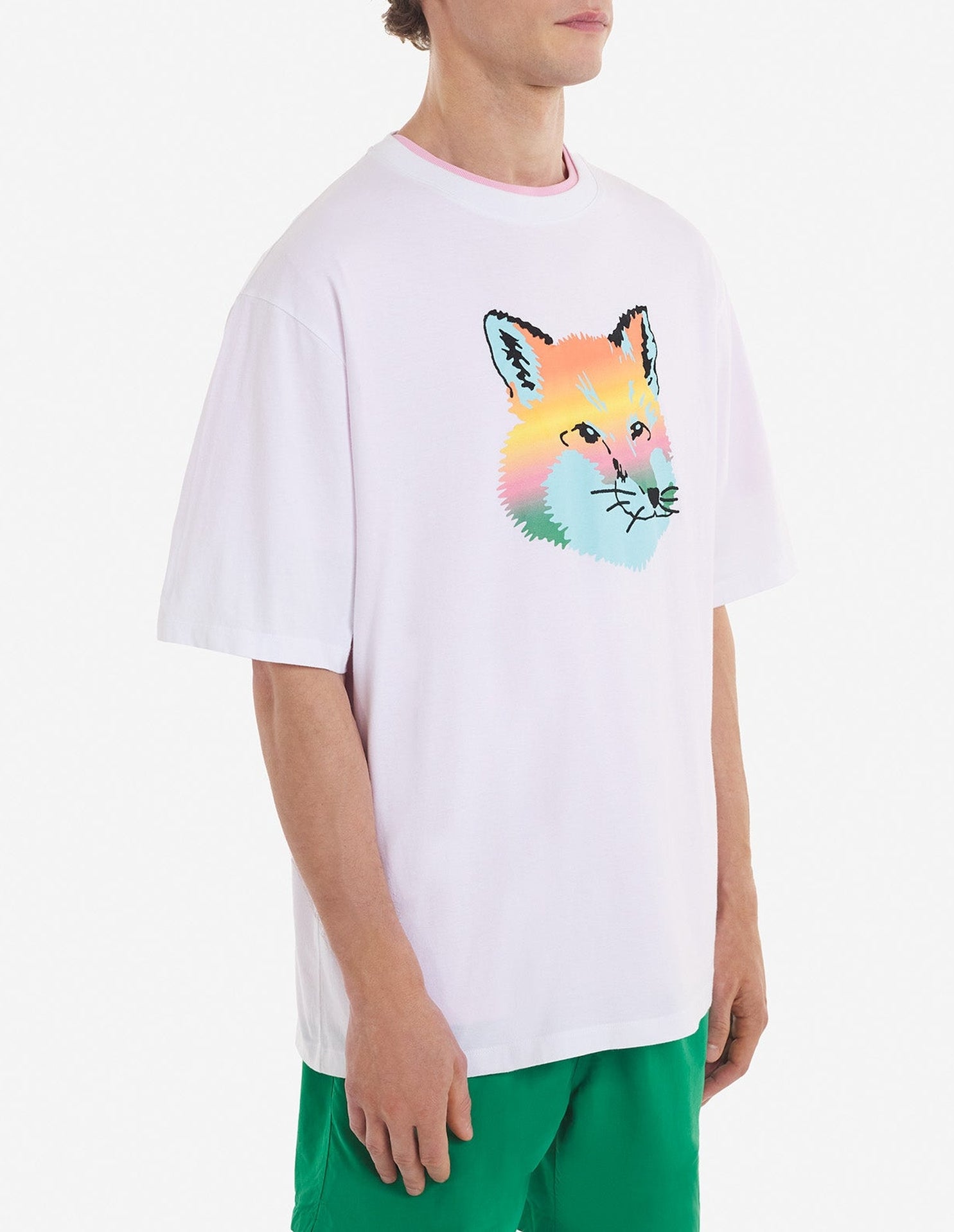 T-shirt ample avec impression - White
