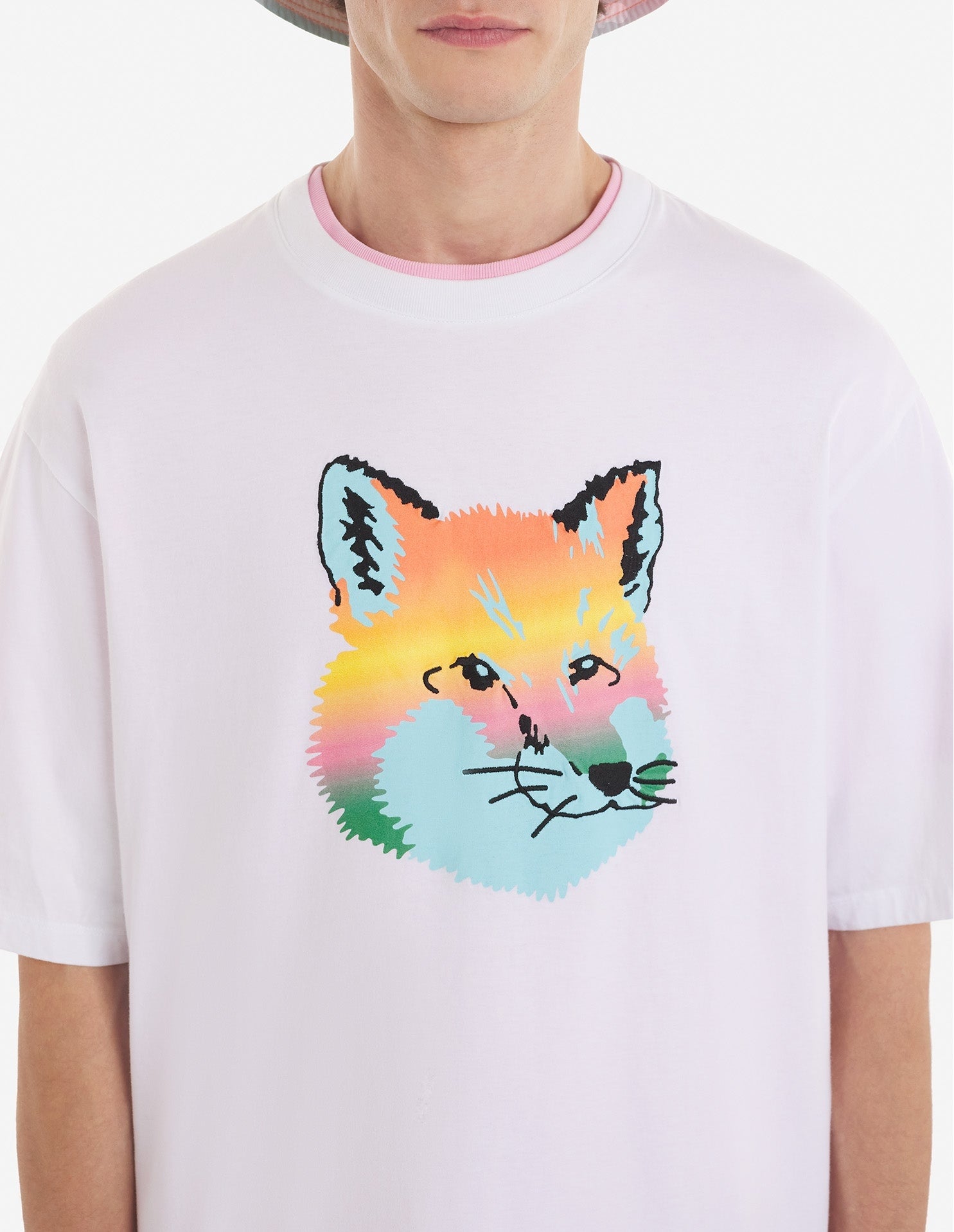 T-shirt ample avec impression - White