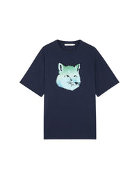 Loose T-shirt with print - Navy