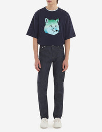 Loose T-shirt with print - Navy