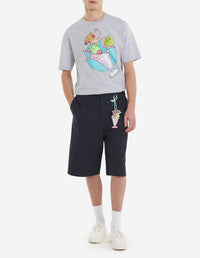 Maison Kitsuné x Hotel Olympia T-shirt - Light Grey Melange