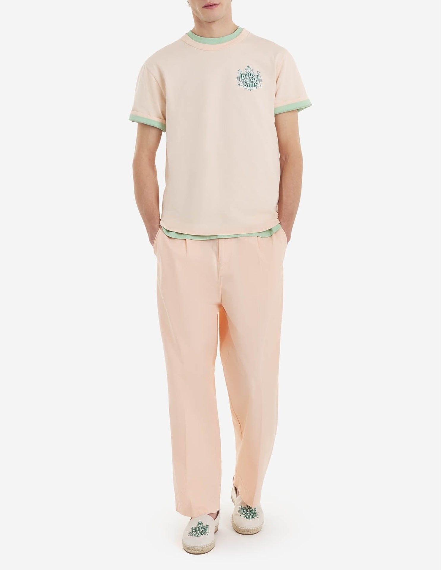 Maison Kitsuné x Hotel Olympia T-shirt - Peach