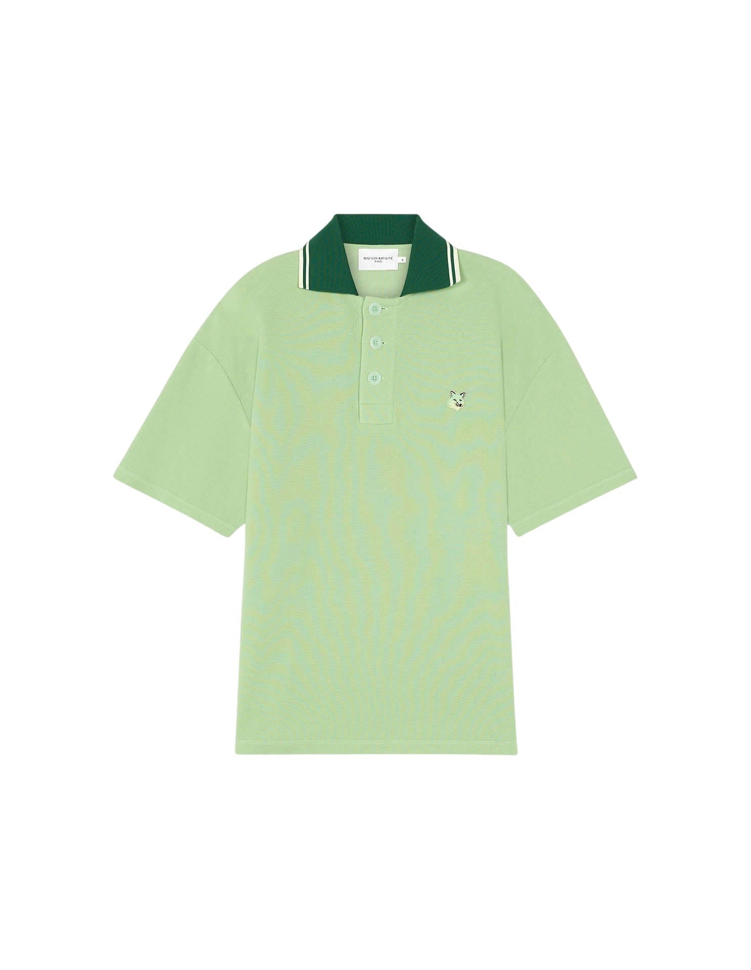 Piqué polo shirt with crest - Mint
