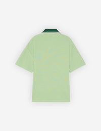Piqué polo shirt with crest - Mint