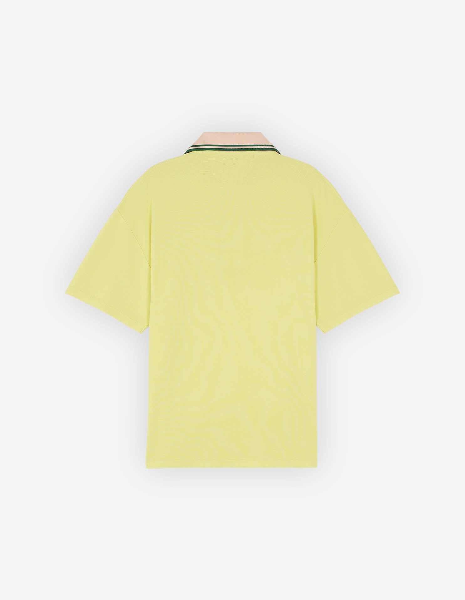 Piqué polo shirt with crest - Lemon