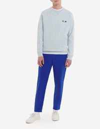 Sweatshirt avec broderie - Blue Haze Melange