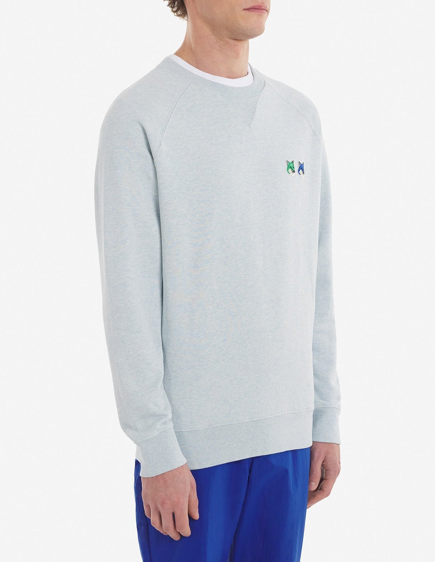 Sweatshirt avec broderie - Blue Haze Melange