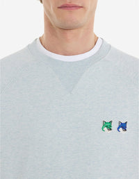 Sweatshirt avec broderie - Blue Haze Melange