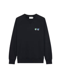 Sweatshirt with embroidery - Black