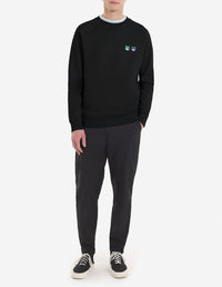 Sweatshirt with embroidery - Black