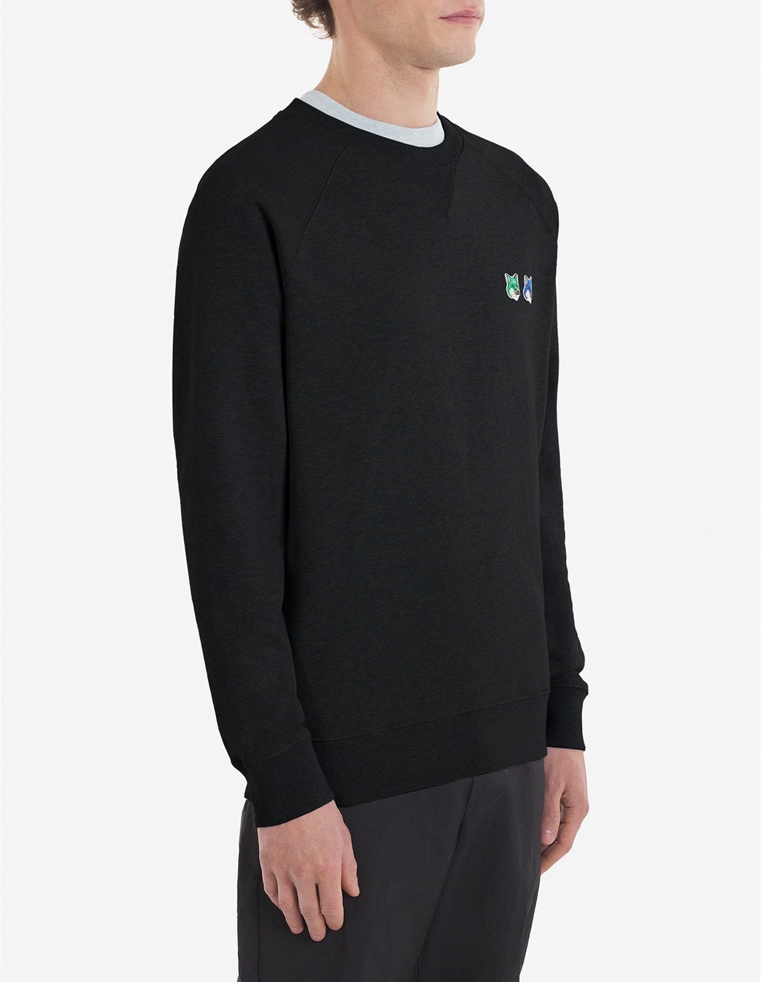 Sweatshirt with embroidery - Black
