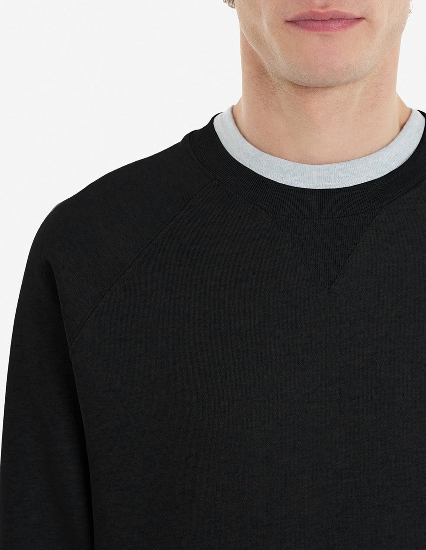 Sweatshirt with embroidery - Black