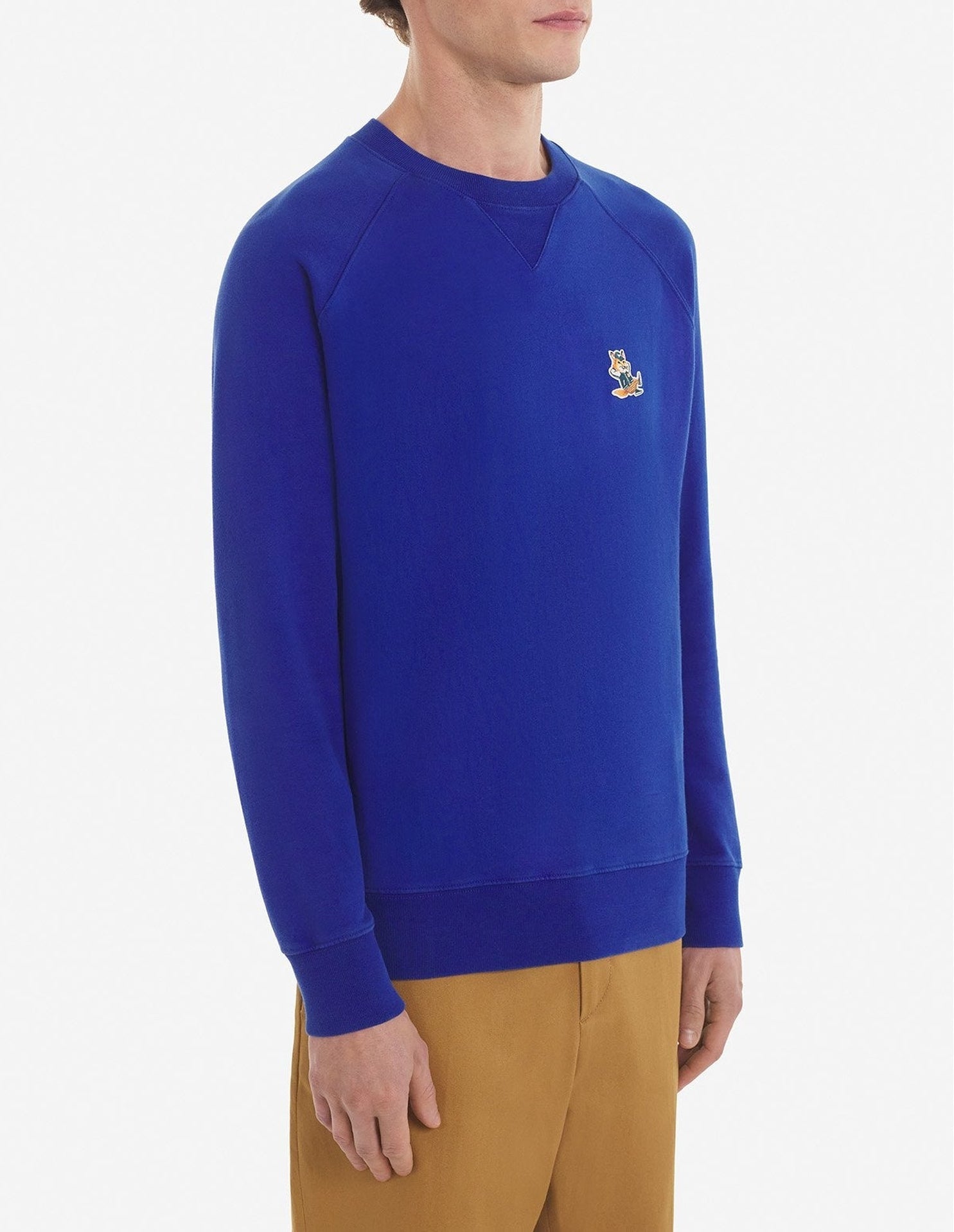 Long-sleeved fleece sweatshirt - Deep Blue