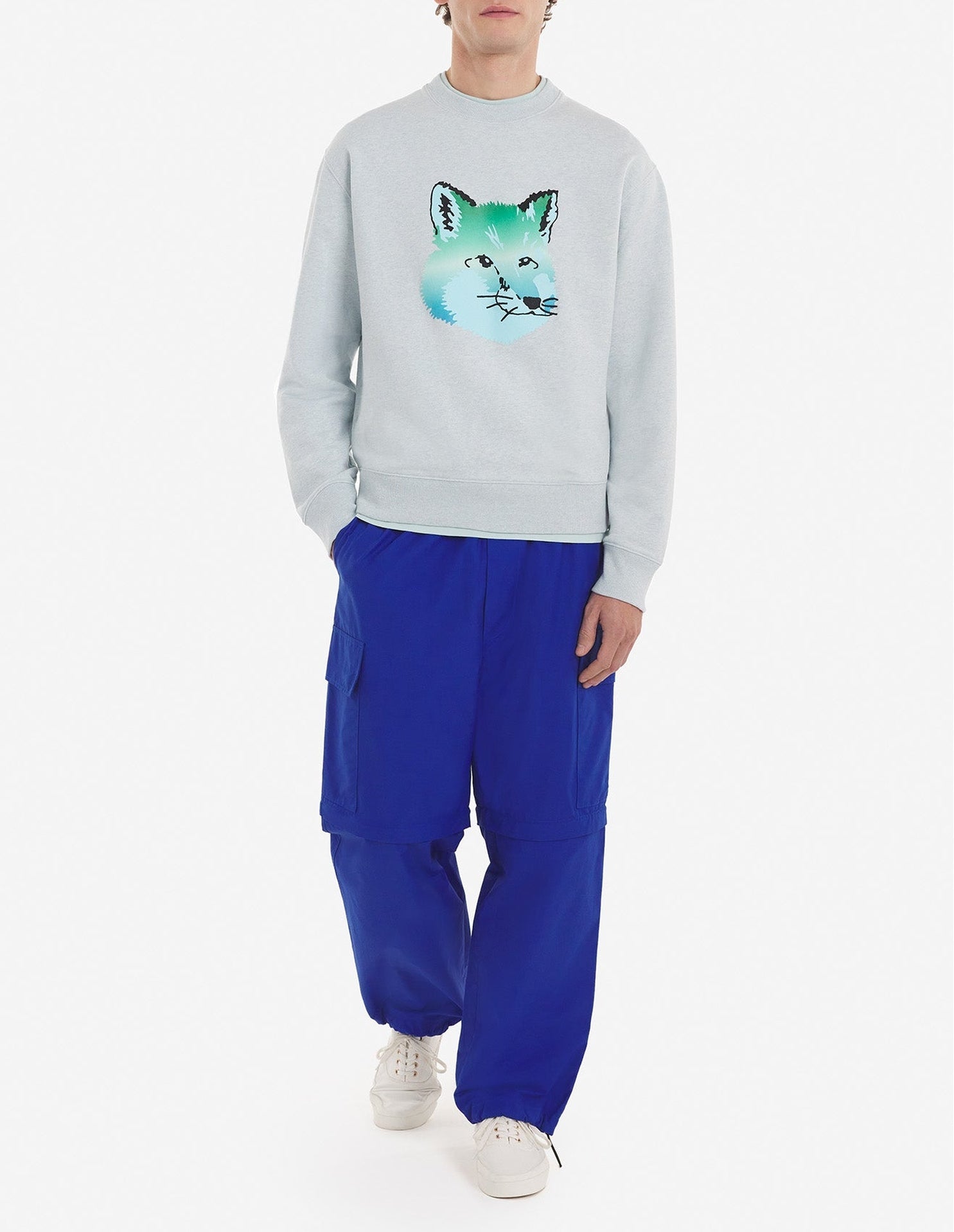 Sweatshirt à impression - Blue Haze Melange