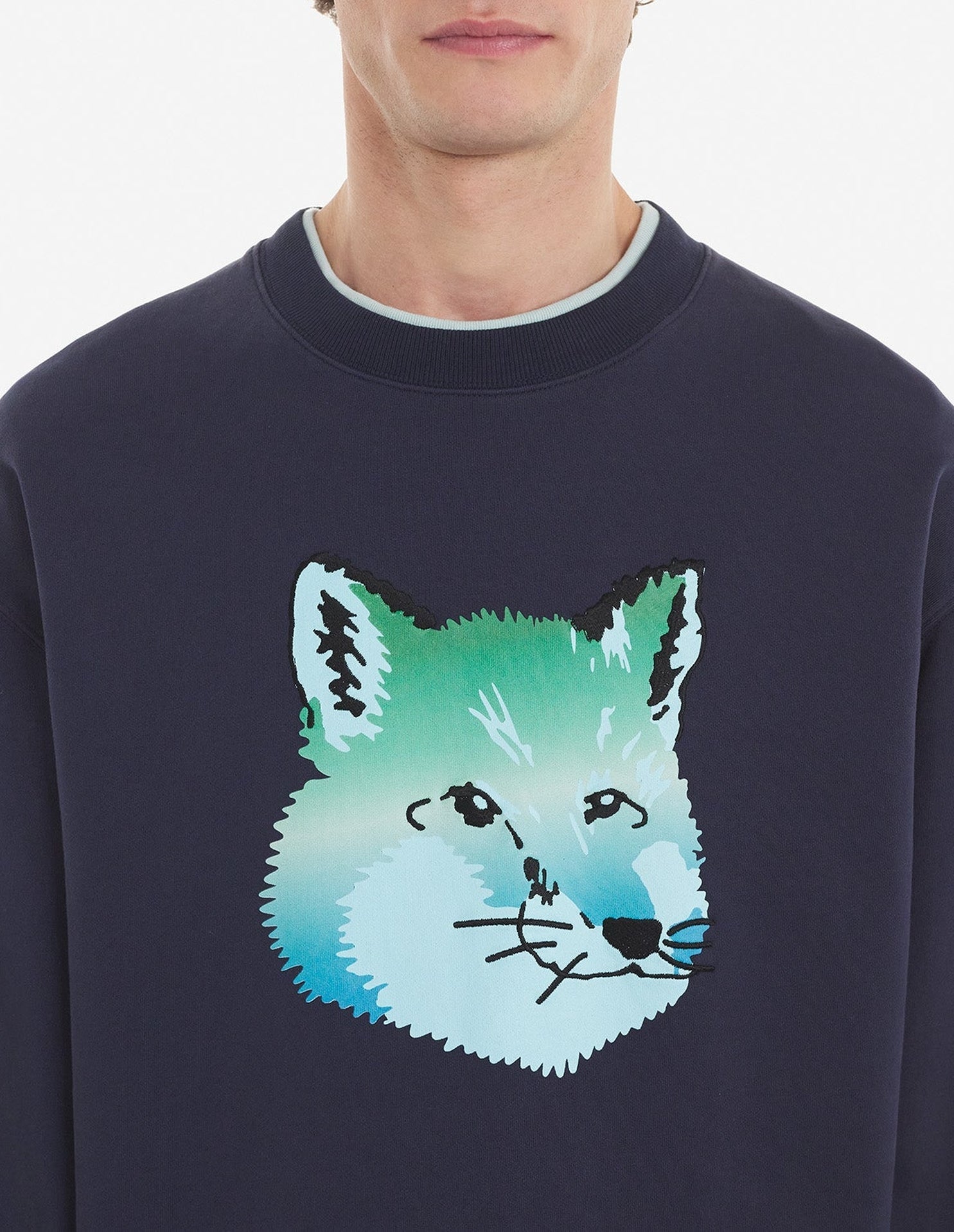Sweatshirt à impression - Navy