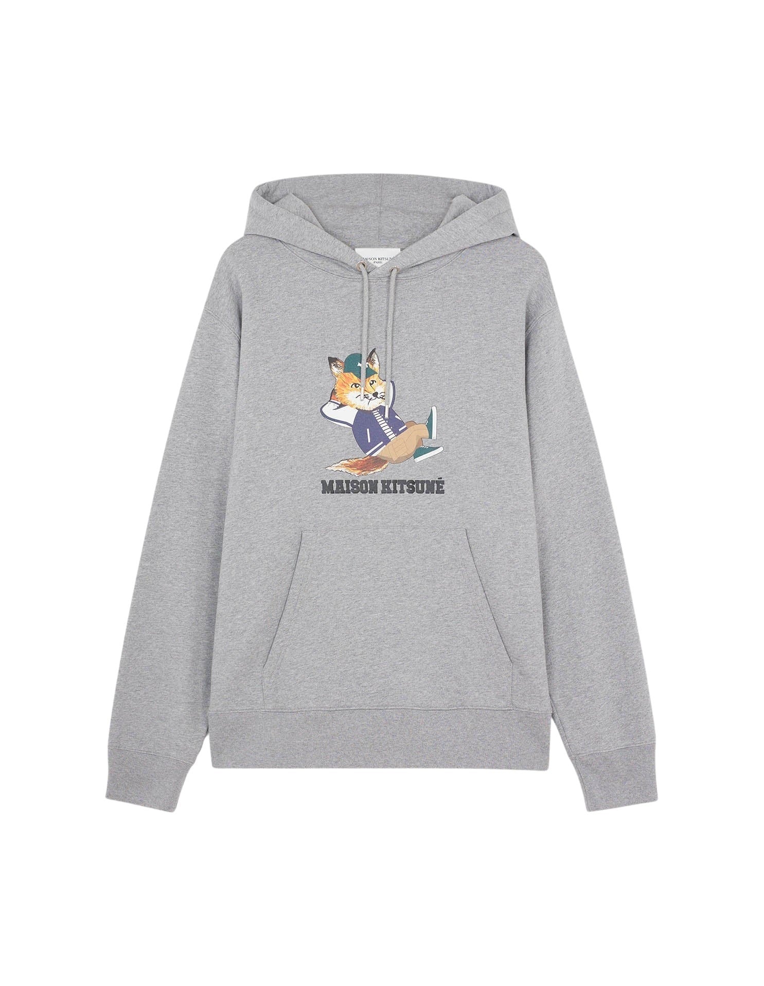 Sweat à capuche et manches longues - Grey Melange