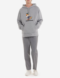 Sweat à capuche et manches longues - Grey Melange