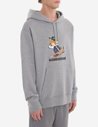 Sweat à capuche et manches longues - Grey Melange