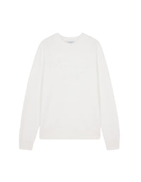 Sweatshirt brossé à manches longues - Off White