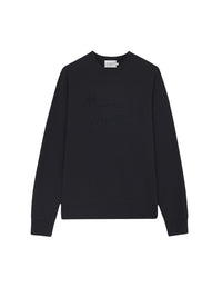 Sweatshirt brossé à manches longues - Black