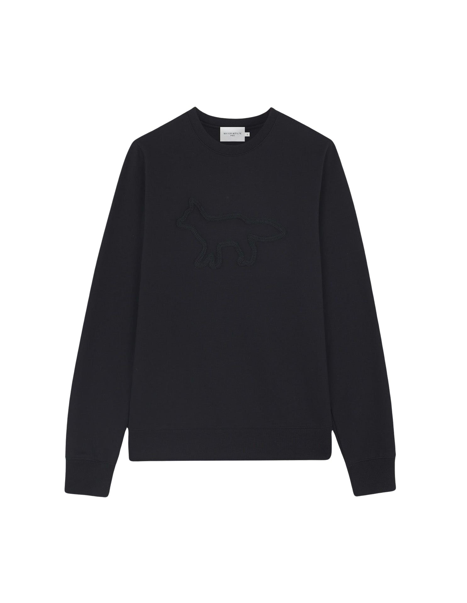 Sweatshirt brossé à manches longues - Black
