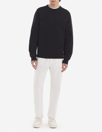 Sweatshirt brossé à manches longues - Black